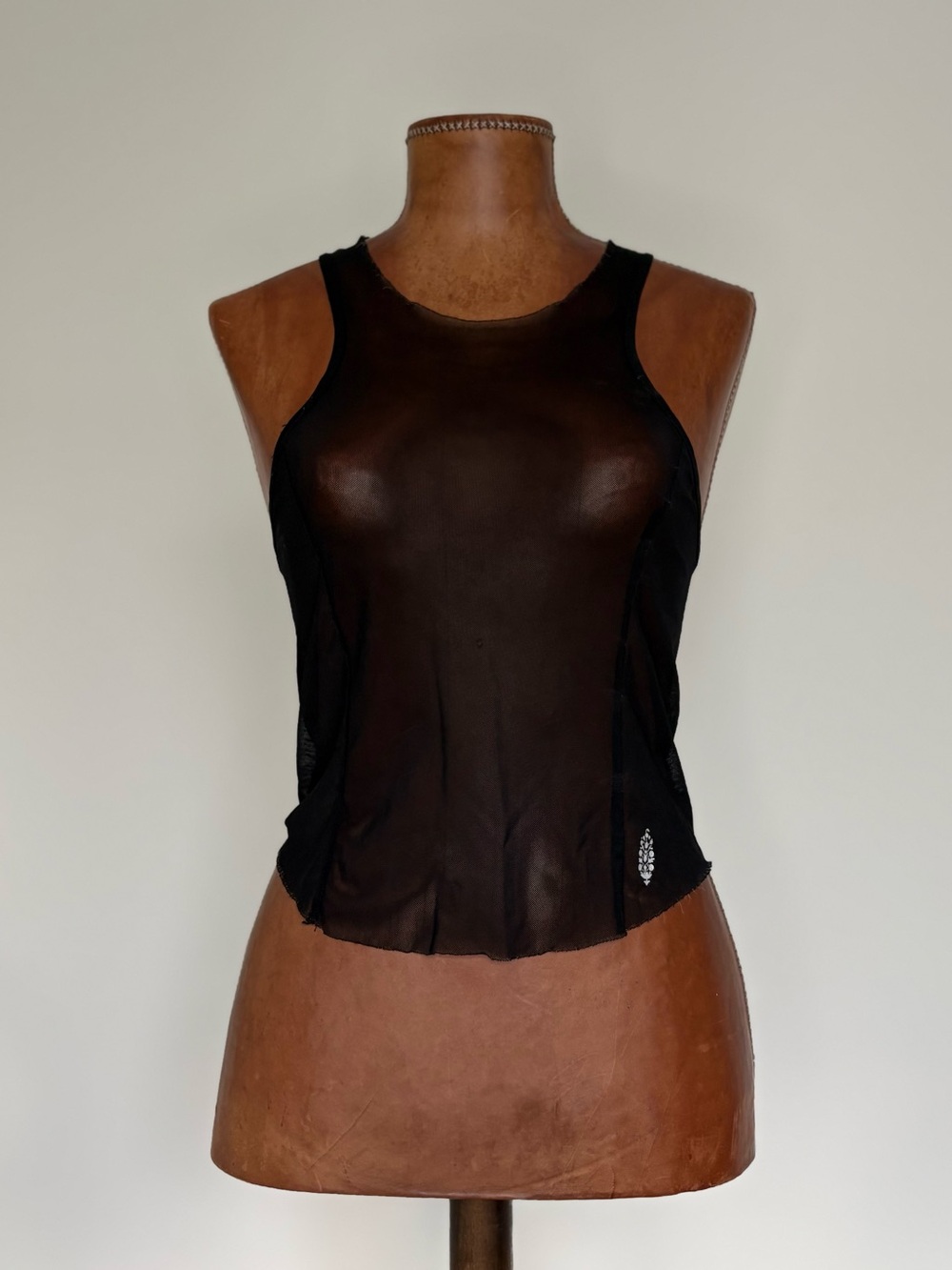 Free People Movement Black Mesh Tank Top